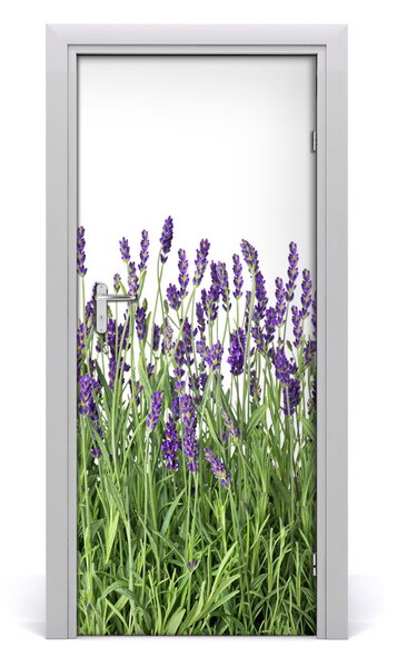 Adesivo per porta Campo di lavanda 75x205 cm