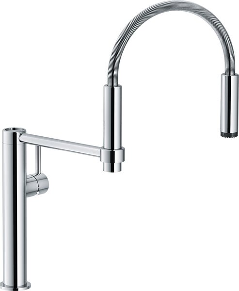 Franke Rubinetto Cucina Miscelatore con Doccetta Orientabile Monocomando Doppio Getto colore Cromo - 115.0393.976 PESCARA