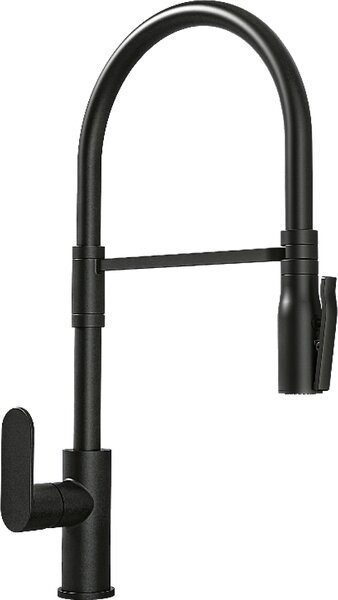 Plados Rubinetto Cucina Miscelatore con Doccetta Monocomando colore Nero Matt UG70 - HEGO