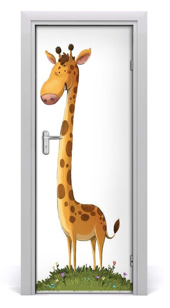Adesivo per porta Giraffa 75x205 cm