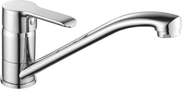Idro Bric Rubinetto Cucina Miscelatore Lavello da cucina Monocomando Monoforo Corpo in ottone Cromo lucido Ariel - SCARUB0837CR