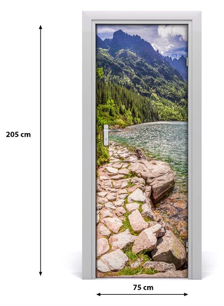Adesivo per porta Morskie Oko Tatry 75x205 cm