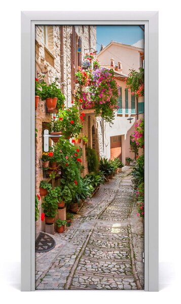 Poster adesivo per porta Strade italiane 75x205 cm