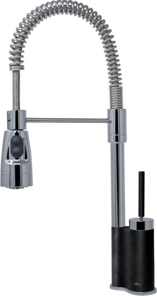 ELLECI Rubinetto Cucina Miscelatore Lavello con Doccetta Monocomando colore Nero - MGKCHE40