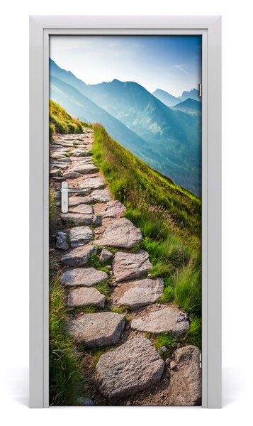 Poster adesivo per porta Tale di montagna 75x205 cm