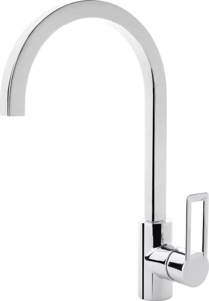 CROLLA Rubinetto Cucina Miscelatore Monocomando a Canna Alta colore Cromo - 7736CR