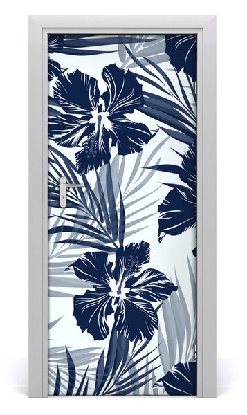 Rivestimento Per Porta Fiori tropicali 75x205 cm