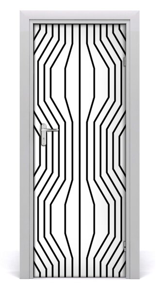 Adesivo per porta Linee geometriche 75x205 cm