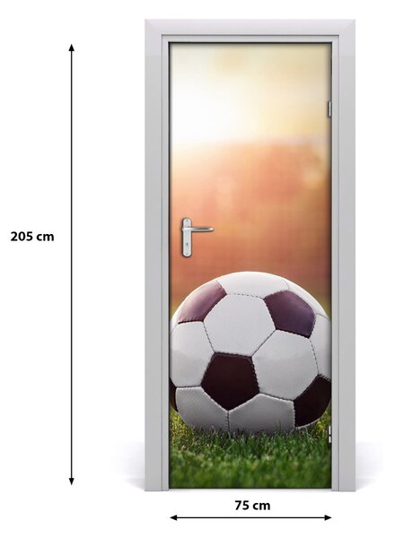 Adesivo per porta interna Calcio 75x205 cm
