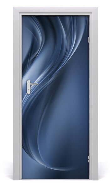 Adesivo per porta interna Onda astratta 75x205 cm