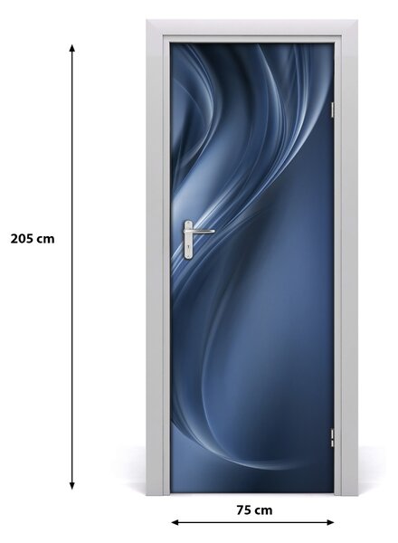 Adesivo per porta interna Onda astratta 75x205 cm