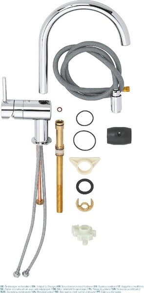 GROHE Rubinetto Cucina Miscelatore Monocomando colore Cromo - MINTA 32918000