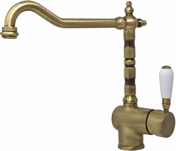 ELLECI Rubinetto Cucina Miscelatore Monocomando con Canna Girevole colore Rame - MIKRIORA Rio
