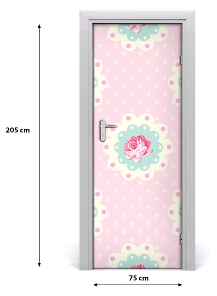 Rivestimento Per Porta Rose 75x205 cm