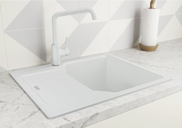 Franke Rubinetto Cucina Miscelatore Monocomando con Leva Sanitaria colore Bianco - 115.0595.068