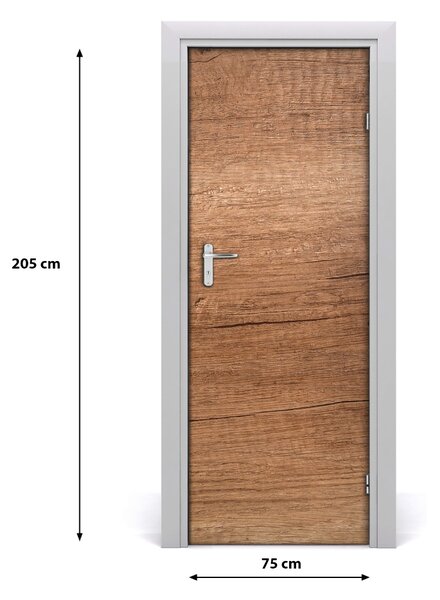 Poster adesivo per porta Sfondo di legno 75x205 cm