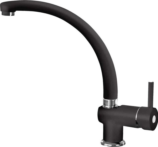 Plados Rubinetto Cucina Miscelatore Monocomando in Ultragranit colore Nero UG70 - EUROMIX