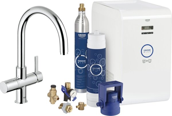 GROHE Rubinetto Cucina Miscelatore Monocomando Sistema filtrante Acqua colore Cromo - 31323001