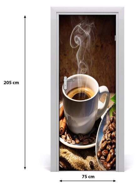 Rivestimento Per Porta tazza di caff? 75x205 cm