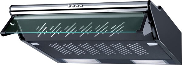 BARALDI Cappa Cucina Aspirante da Incasso Sottopensile Larghezza 60 cm colore Nero - 01THE5060ST38