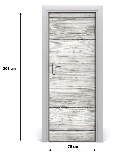 Adesivo per porta interna Sfondo di legno 75x205 cm