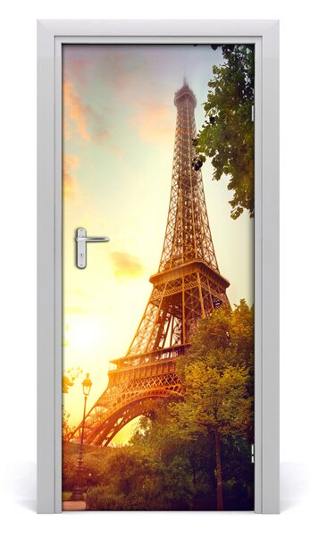 Poster adesivo per porta Torre Eiffel 75x205 cm