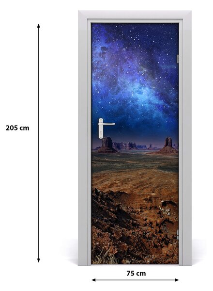 Sticker porta Cielo stellato 75x205 cm