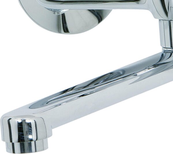 Idro Bric Rubinetto Miscelatore Lavello fissaggio parete cromato lucido serie Jolly J46155
