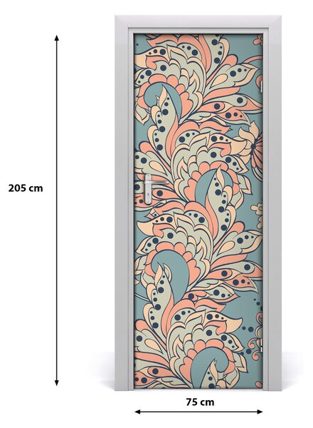 Rivestimento Per Porta Fiori etnici 75x205 cm