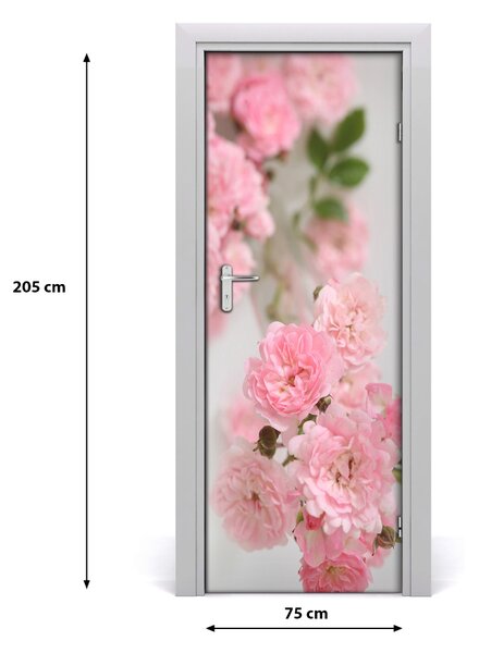 Adesivo per porta Rosa selvatica 75x205 cm
