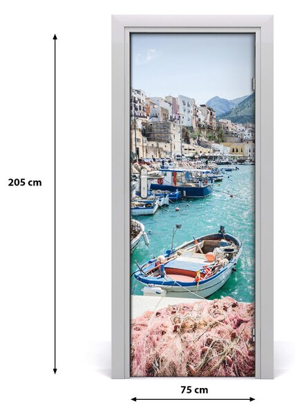 Adesivo per porta Sicilia 75x205 cm