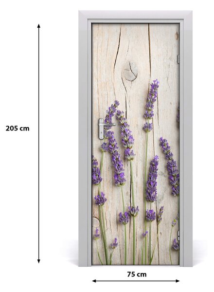 Poster adesivo per porta Lavanda 75x205 cm