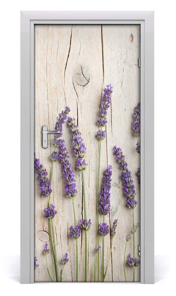 Poster adesivo per porta Lavanda 75x205 cm