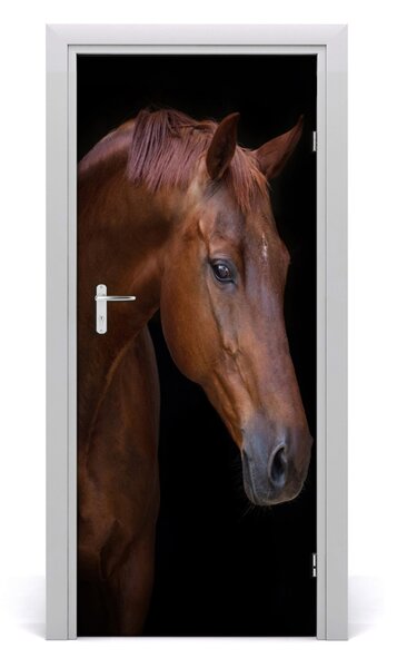 Adesivo per porta Ritratto di un cavallo 75x205 cm