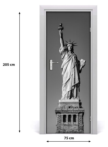 Adesivo per porta statua della Libert? 75x205 cm