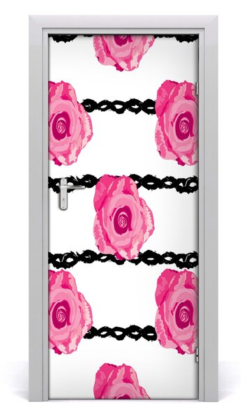 Rivestimento Per Porta Rose 75x205 cm