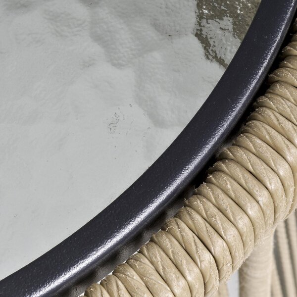 VivaGarden Salotto da Giardino con 2 Poltrone e Tavolino con Cuscini in Rattan PE colore Grigio