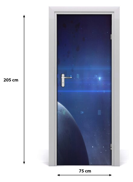 Adesivo per porta Navicella spaziale 75x205 cm