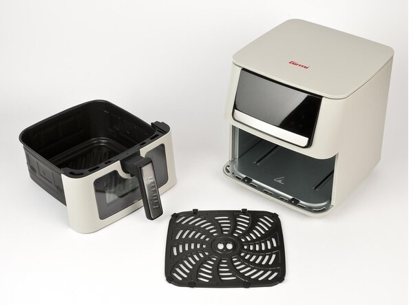 Girmi Friggitrice ad Aria 6,5 Litri Potenza 1700W con Timer e Termostato Regolabile colore Beige Ecofrit Crisp - FG8401