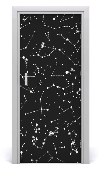 Poster adesivo per porta Costellazione 75x205 cm