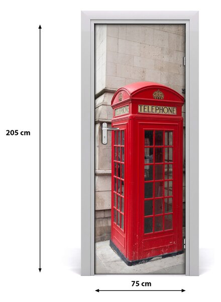 Adesivo per porta Londra 75x205 cm
