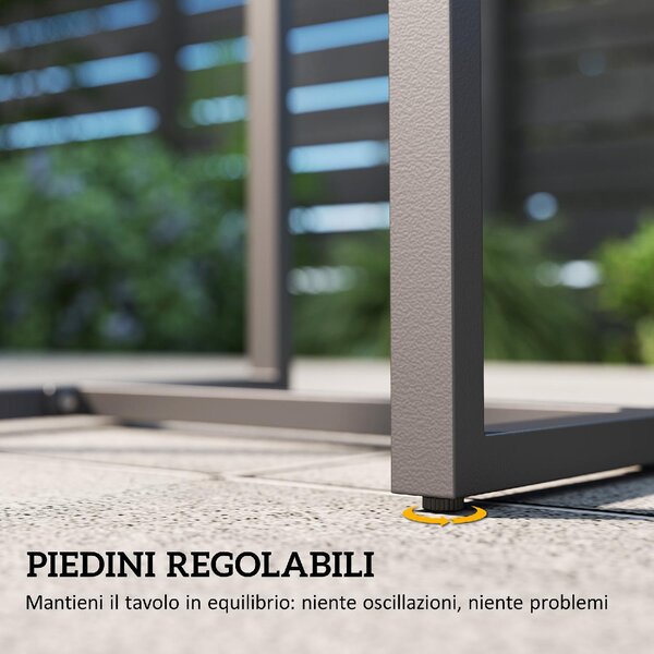 VivaGarden Salotto da Giardino con 2 Poltrone e Tavolino con Piano in Vetro in Rattan colore Nero