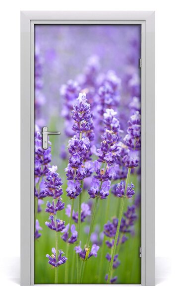 Sticker porta Campo di lavanda 75x205 cm