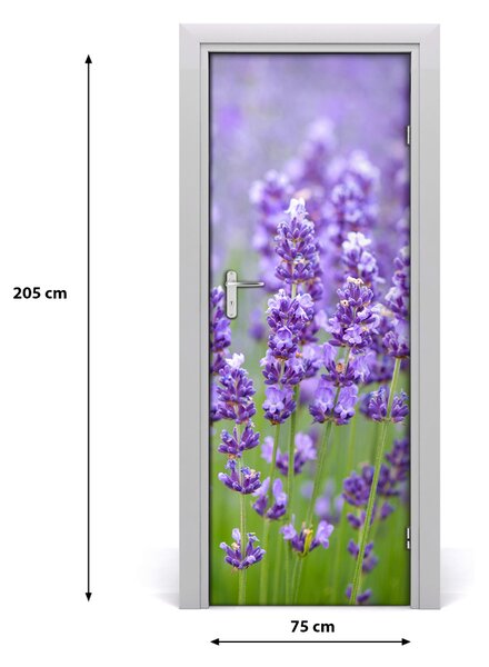 Sticker porta Campo di lavanda 75x205 cm