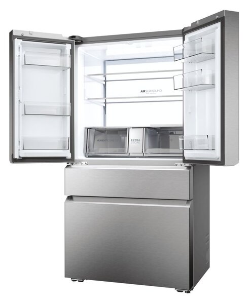 Haier Frigorifero Americano Side by Side Capacit 629 Litri Classe energetica E Raffreddamento No Frost colore Platino / Inox - HFW7918ENMP