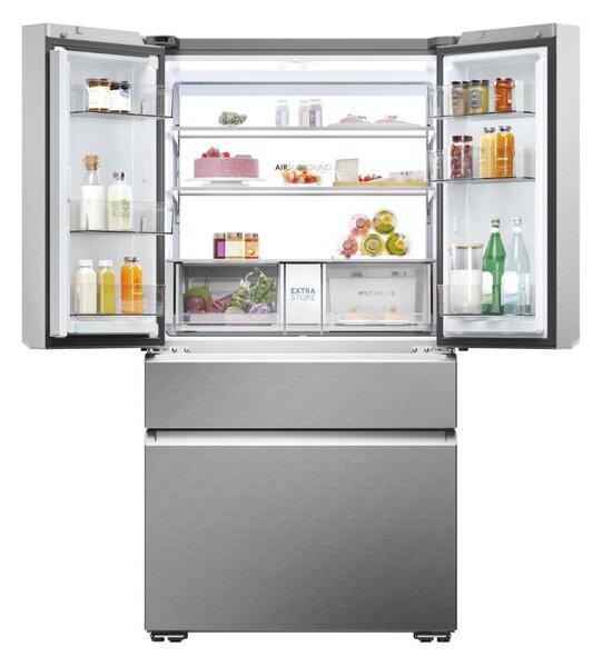 Haier Frigorifero Americano Side by Side Capacit 629 Litri Classe energetica E Raffreddamento No Frost colore Platino / Inox - HFW7918ENMP