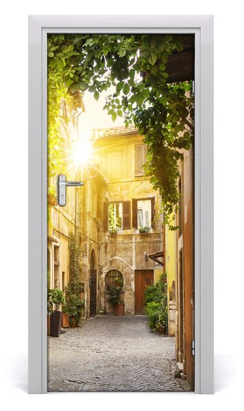Adesivo per porta interna Strade italiane 75x205 cm