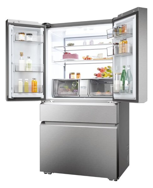 Haier Frigorifero Americano Side by Side Capacit 629 Litri Classe energetica E Raffreddamento No Frost colore Platino / Inox - HFW7918ENMP