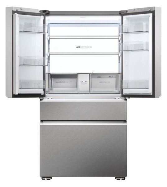 Haier Frigorifero Americano Side by Side Capacit 629 Litri Classe energetica E Raffreddamento No Frost colore Platino / Inox - HFW7918ENMP