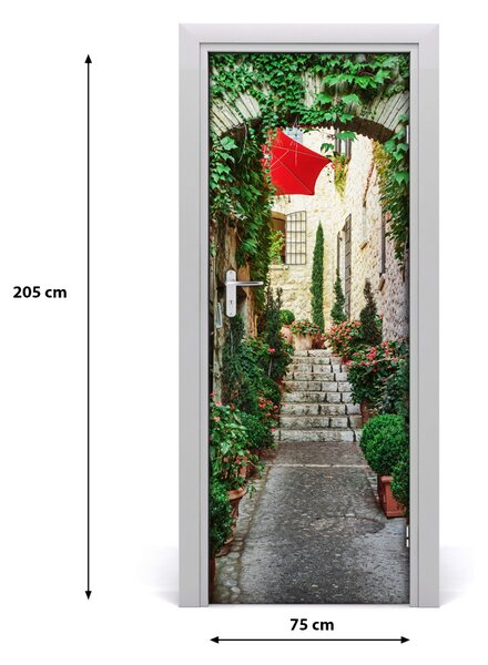 Adesivo per porta Street France 75x205 cm